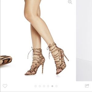 Leopard Just Fab Taesha Heels👠✨